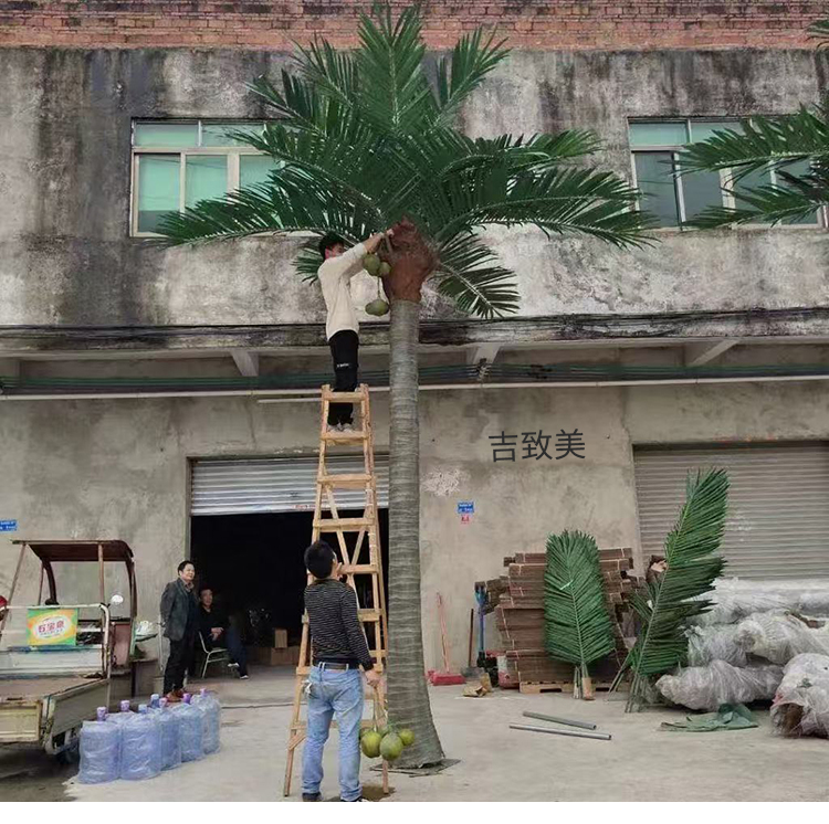 大型玻璃钢仿真椰子树图片