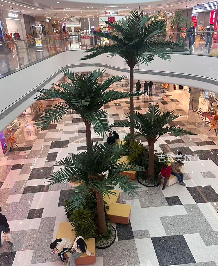 大型玻璃钢仿真椰子树图片