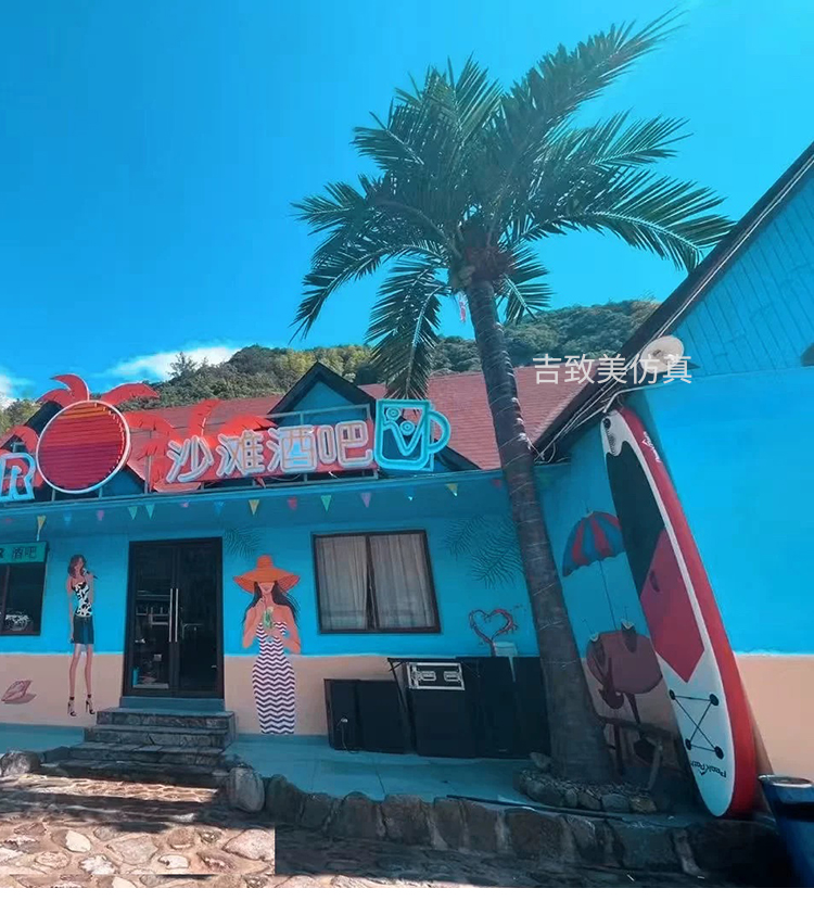 大型玻璃钢仿真椰子树图片