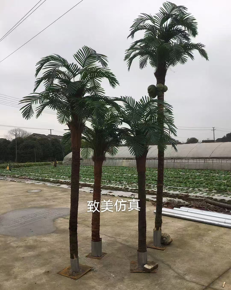 真树杆仿真椰子树图片