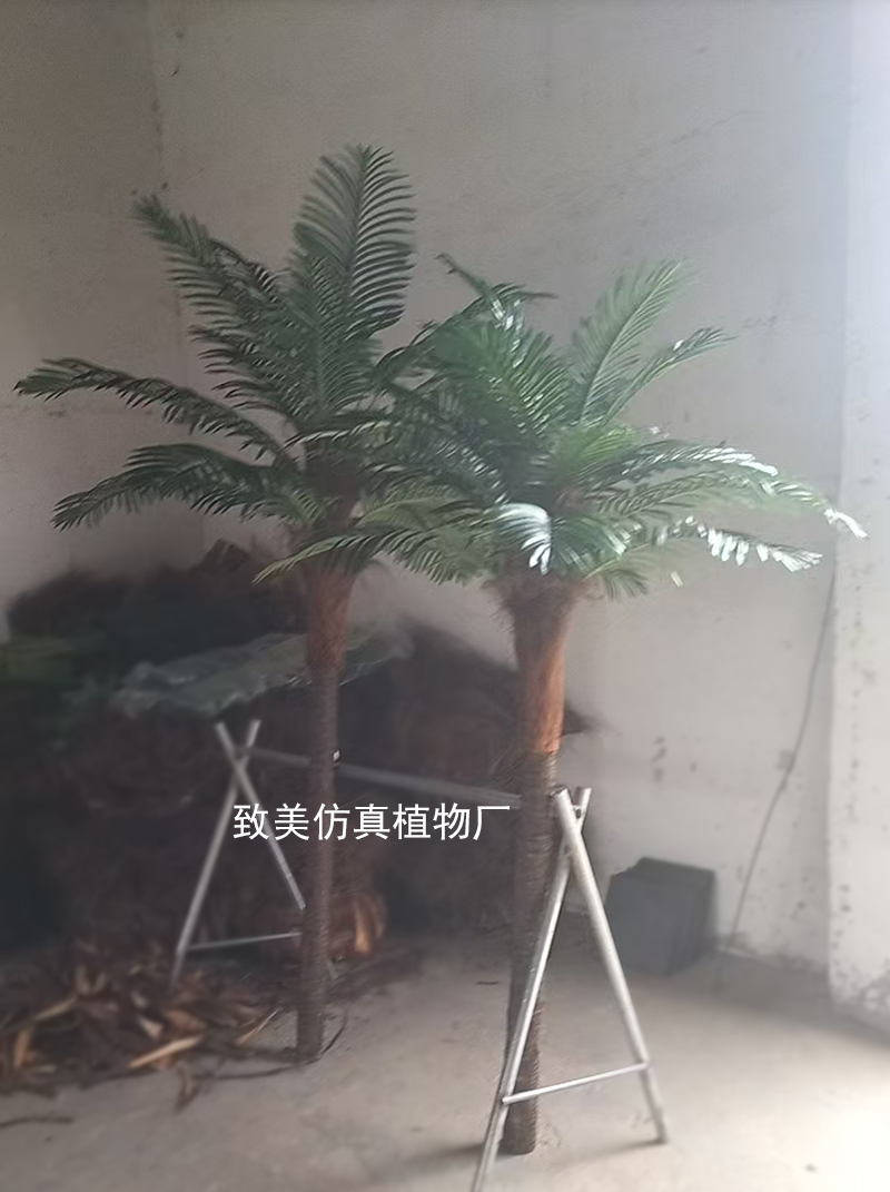 真树杆仿真椰子树图片