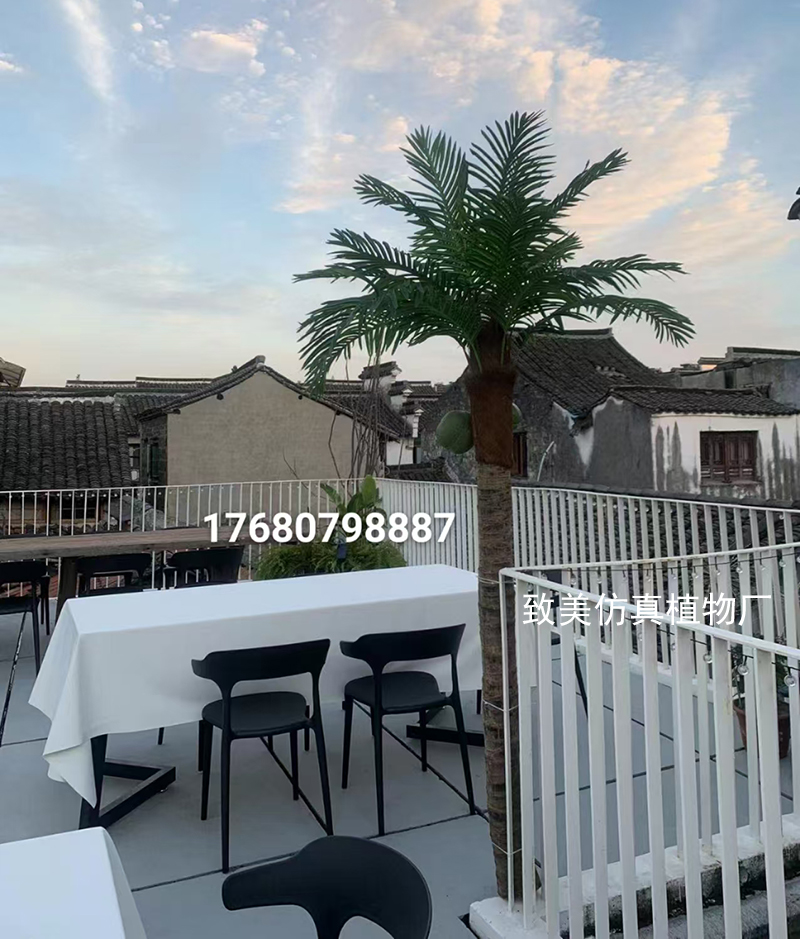 真树杆仿真椰子树图片