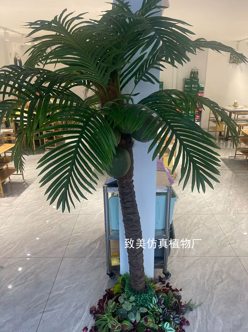 真树杆仿真椰子树图片