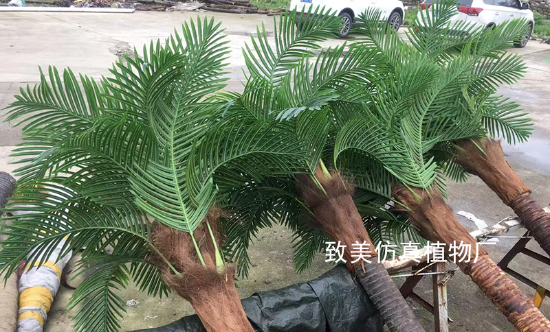 真树杆仿真椰子树图片