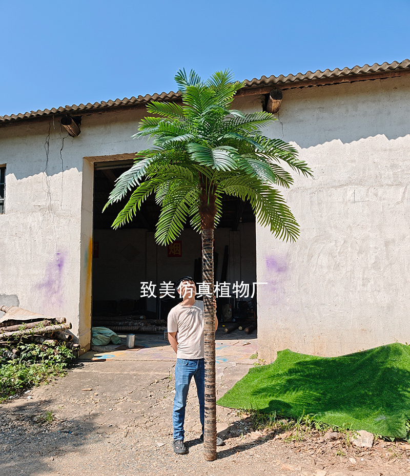 真树杆仿真椰子树图片