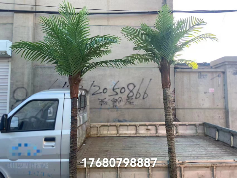 真树杆仿真椰子树图片