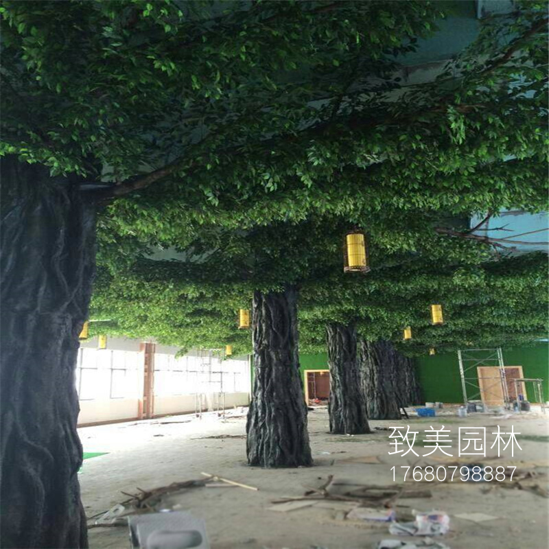 吊顶装饰仿真榕树