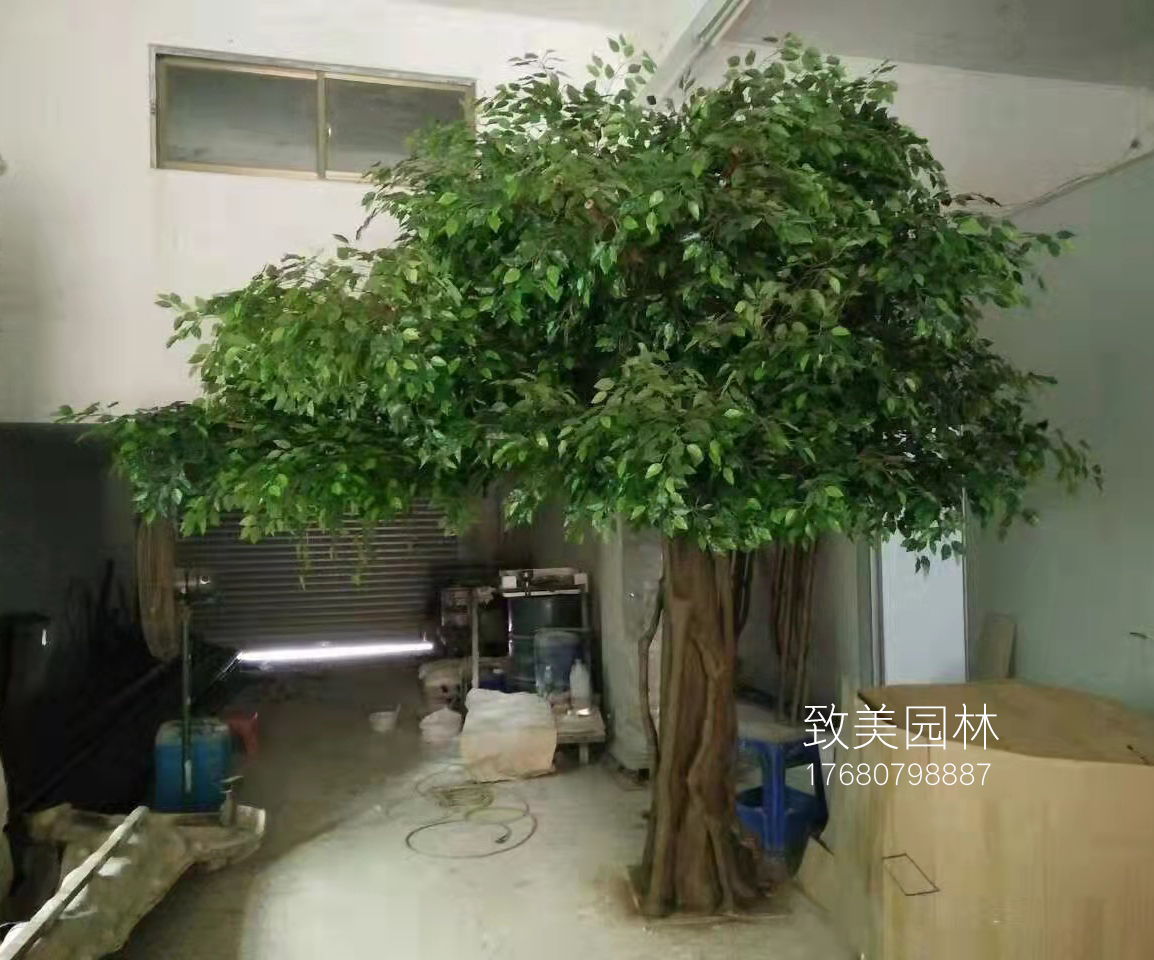 延伸型仿真树榕树图片