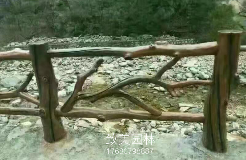 景区水泥艺术围栏制作