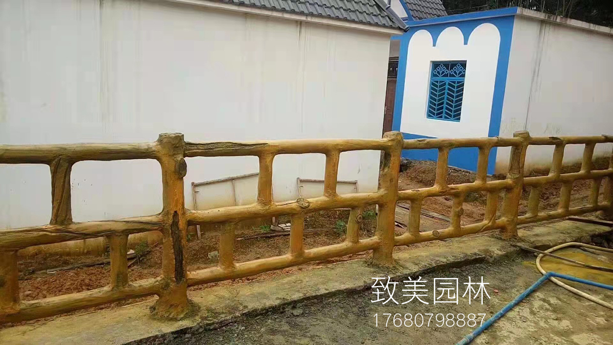 社区水泥艺术围栏制作