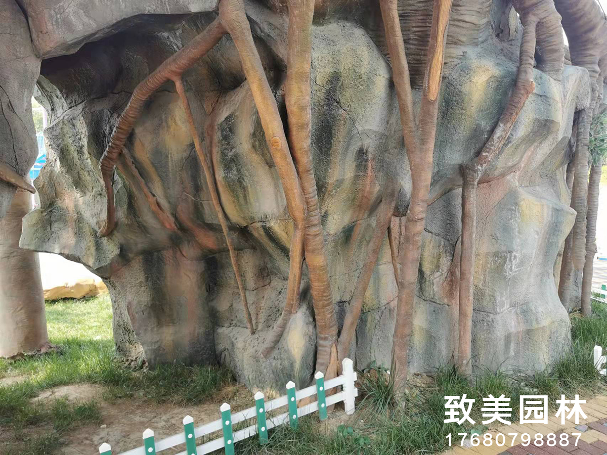 水泥仿真假山树根图片