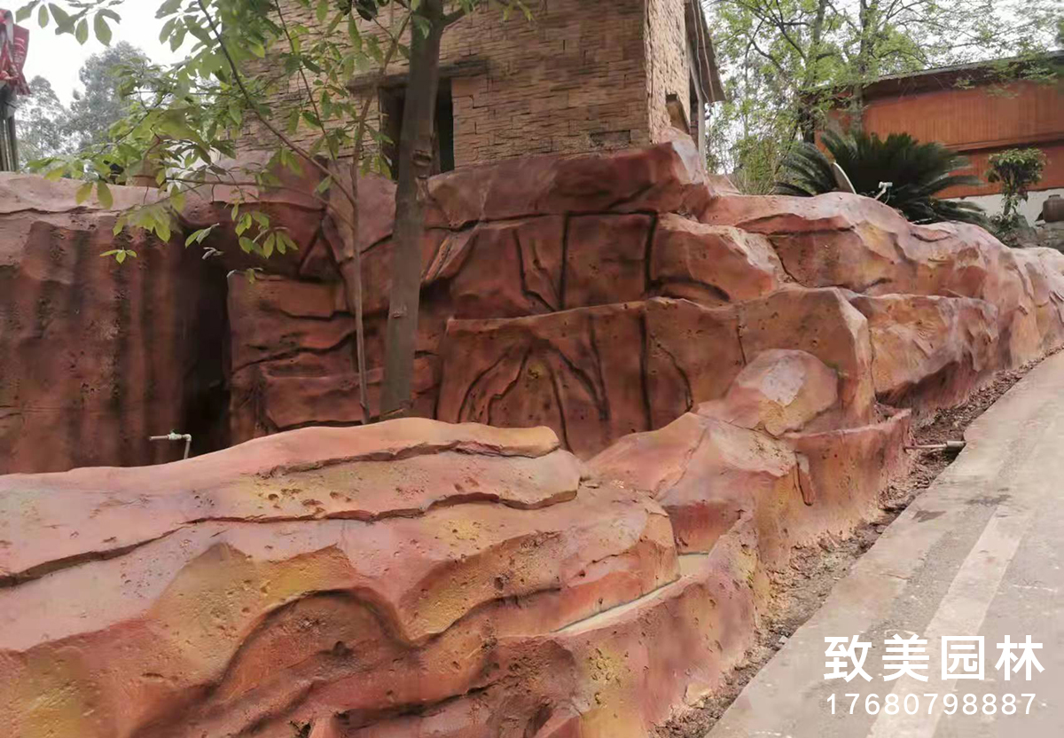 旅游景点假山图片