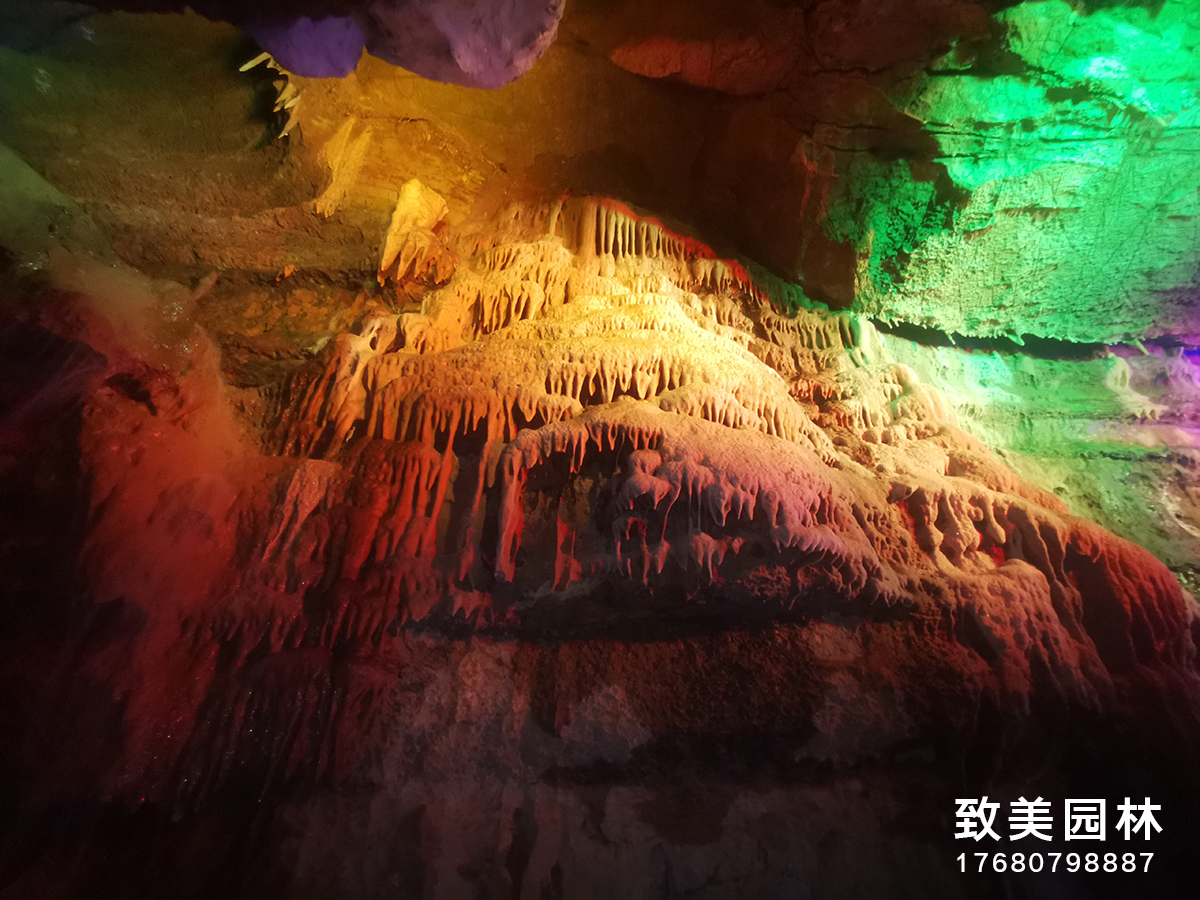 水泥仿真溶洞假山制作施工照片