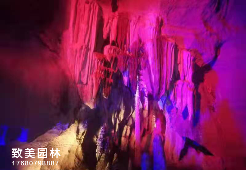 水泥仿真溶洞假山制作施工照片2