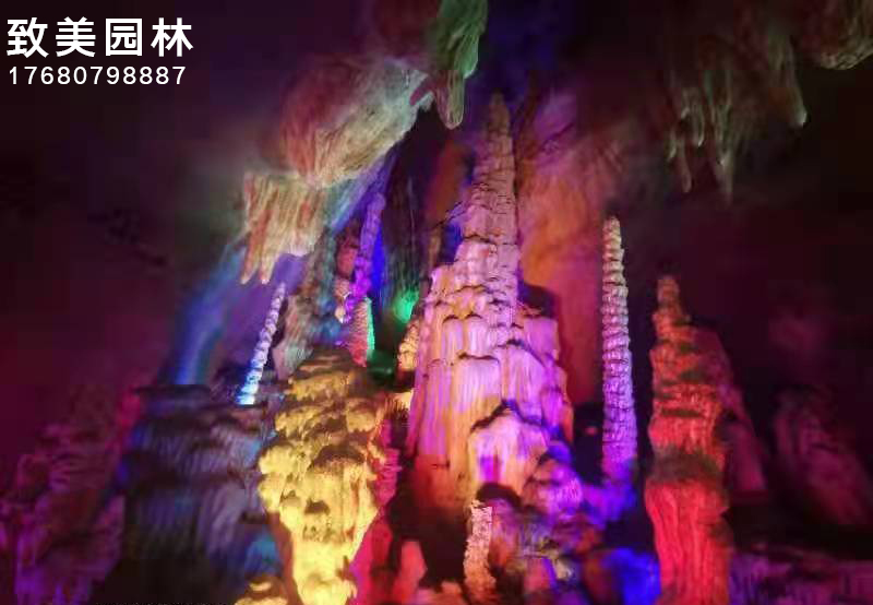 水泥仿真溶洞假山制作施工照片4