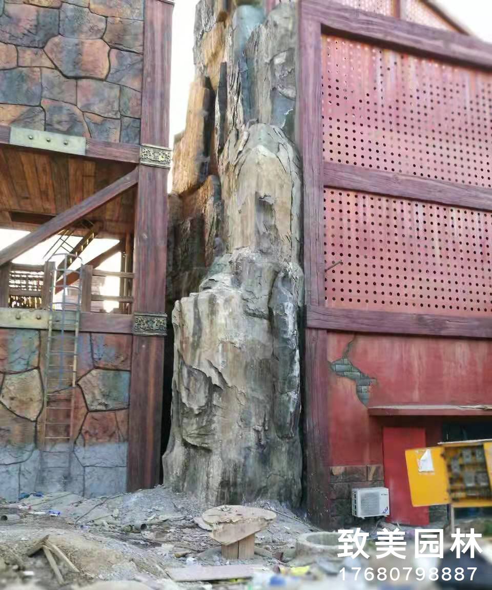 水泥假山大门图片