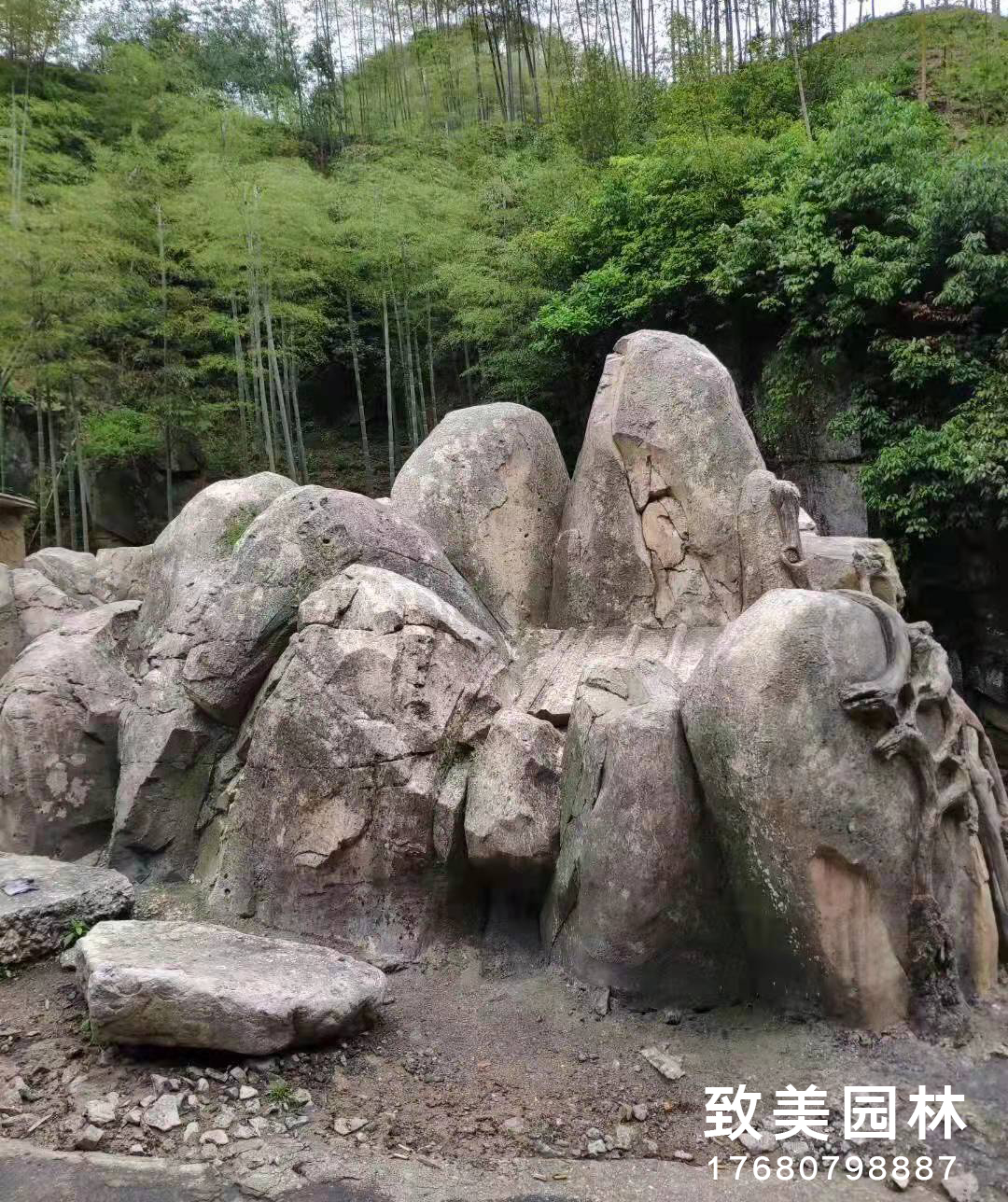 园林假山制作施工图片