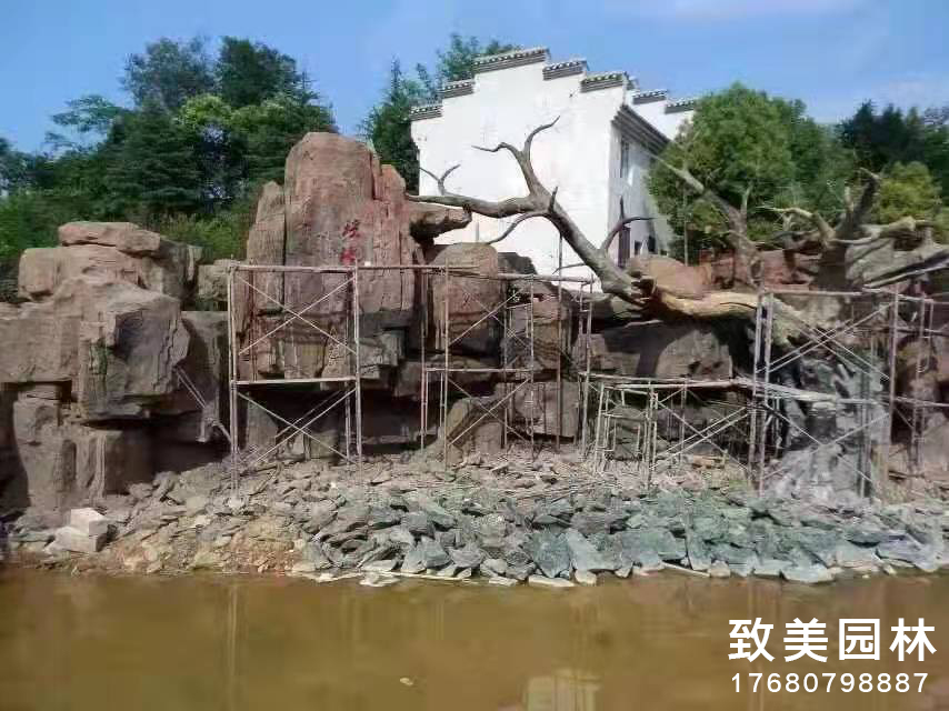 人造假山图片