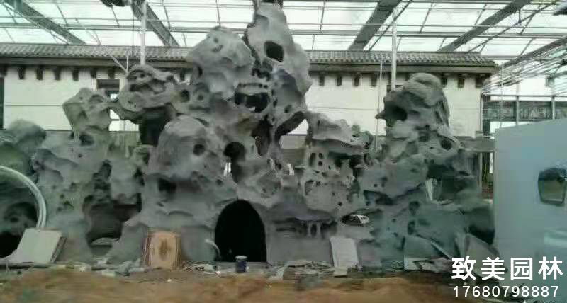 水泥仿真珊瑚石假山制作图片