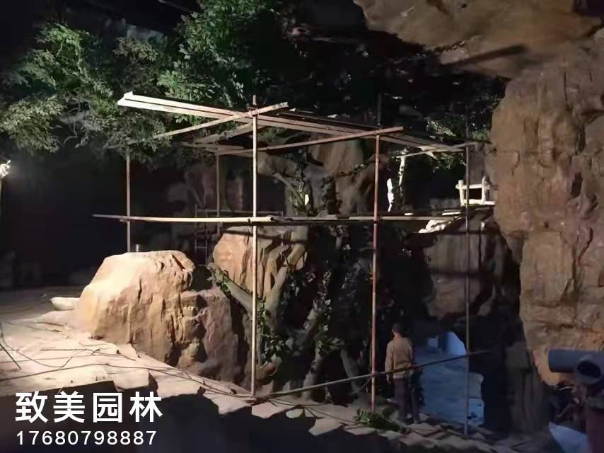 室内造景假山图片