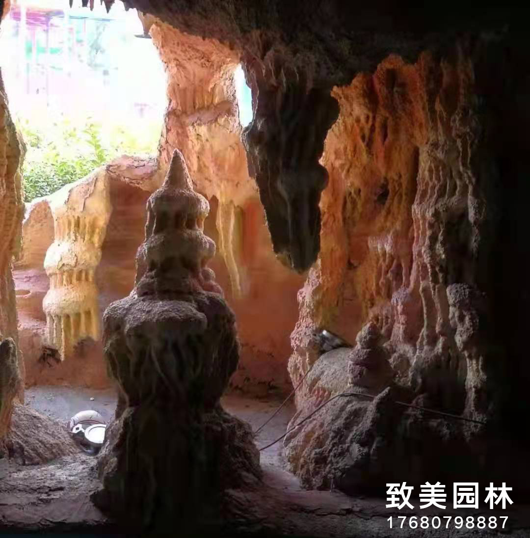 人造水泥假山溶洞图片