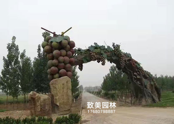 生态园仿真树大门