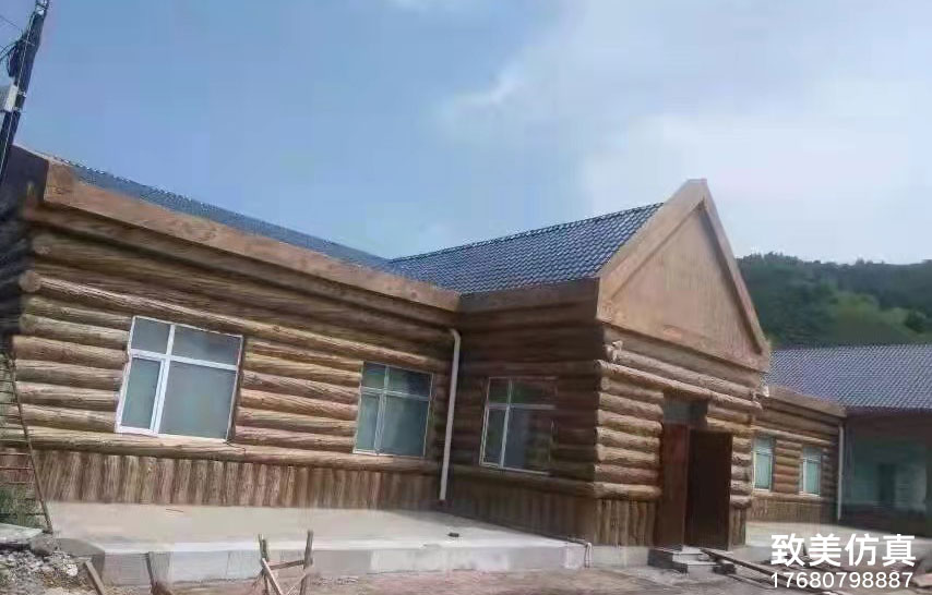 图书馆仿木纹装饰面房子2