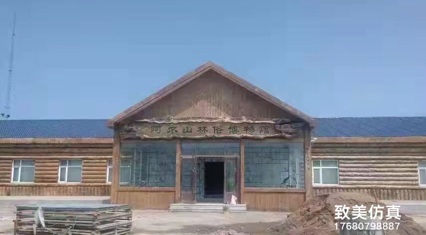 图书馆仿木纹装饰面房子3