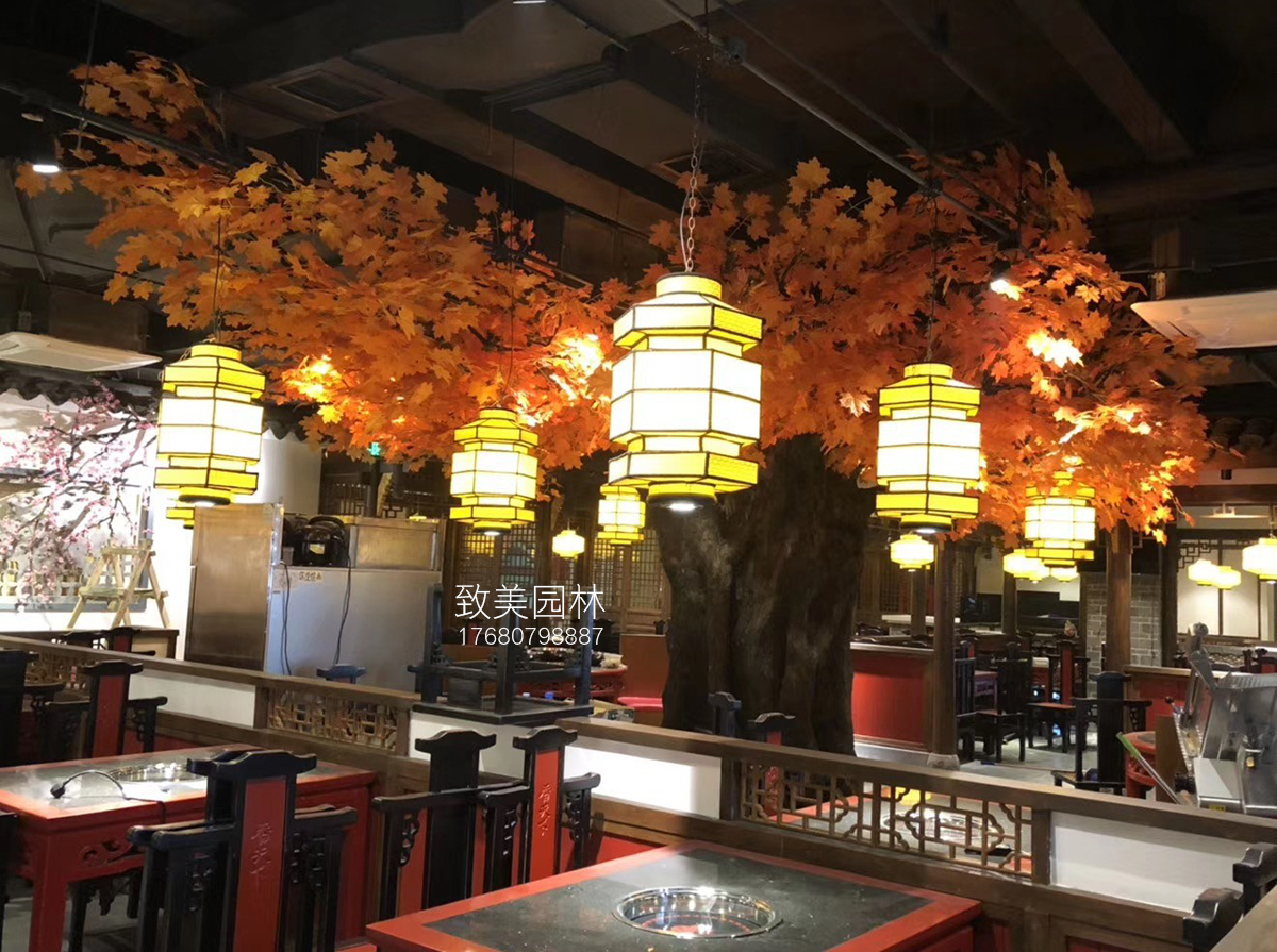 水泥仿真树古树桩红枫树