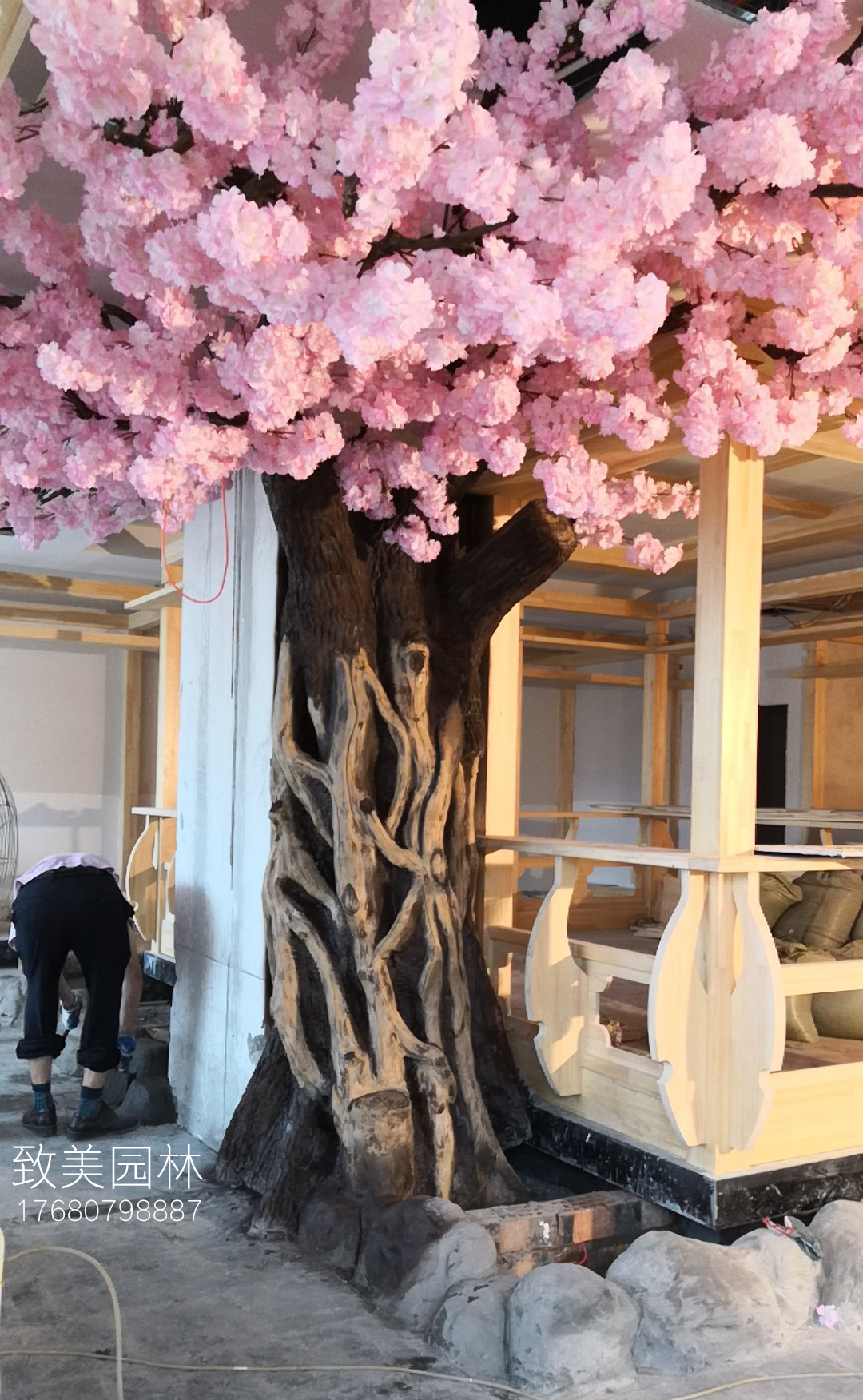 大型水泥树仿真樱花树