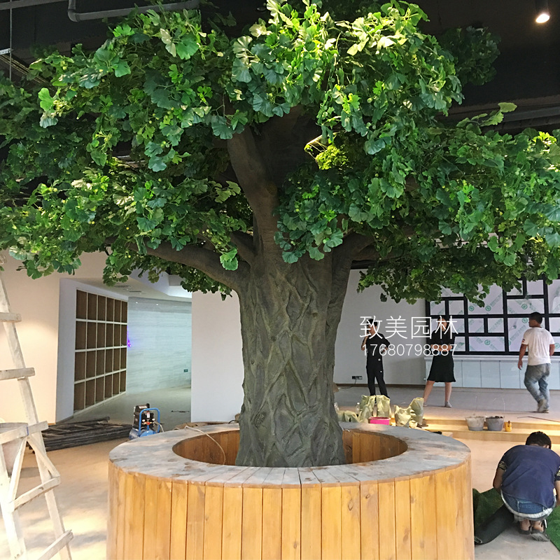 水泥仿真树银杏树