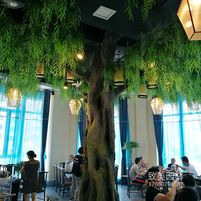 水泥仿真树柳树