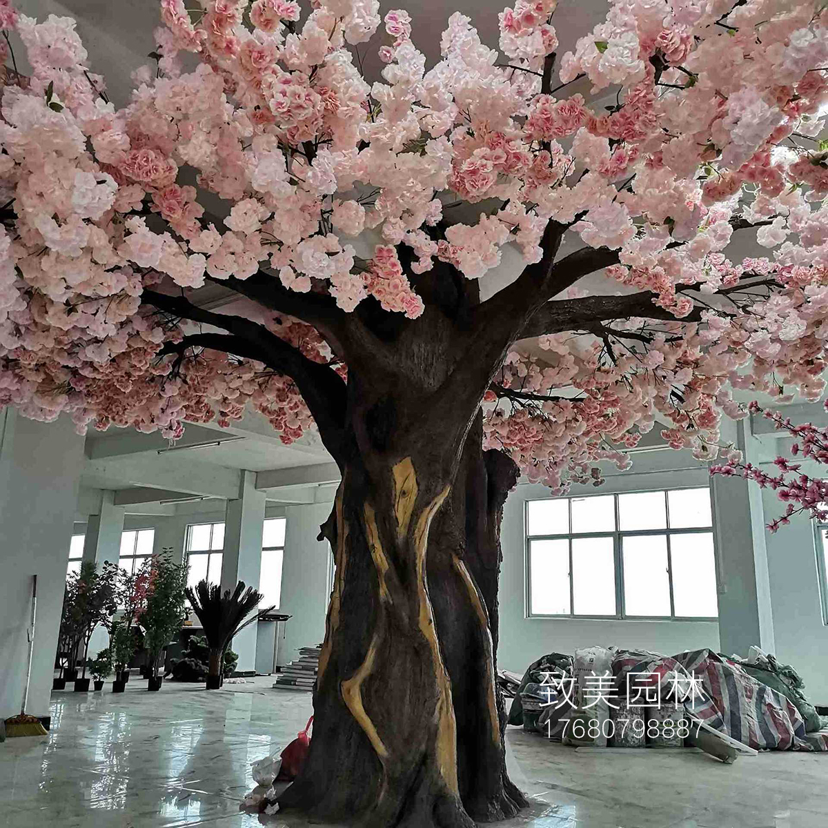 水泥仿真树大型樱花树3