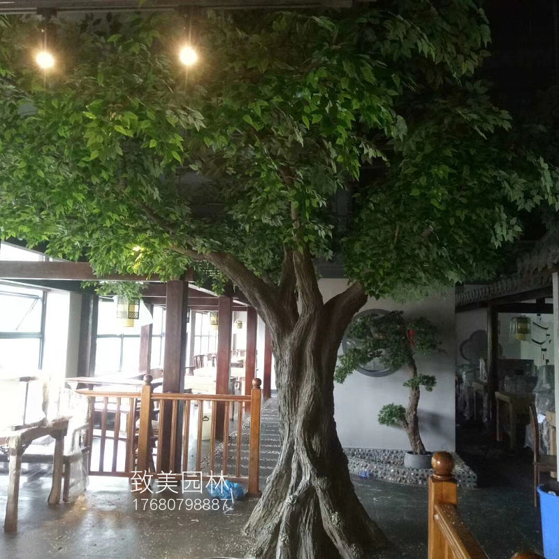 饭店水泥仿真树小榕树