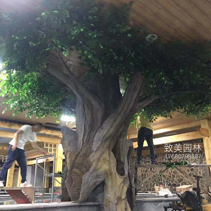 水泥仿真树榕树老树桩