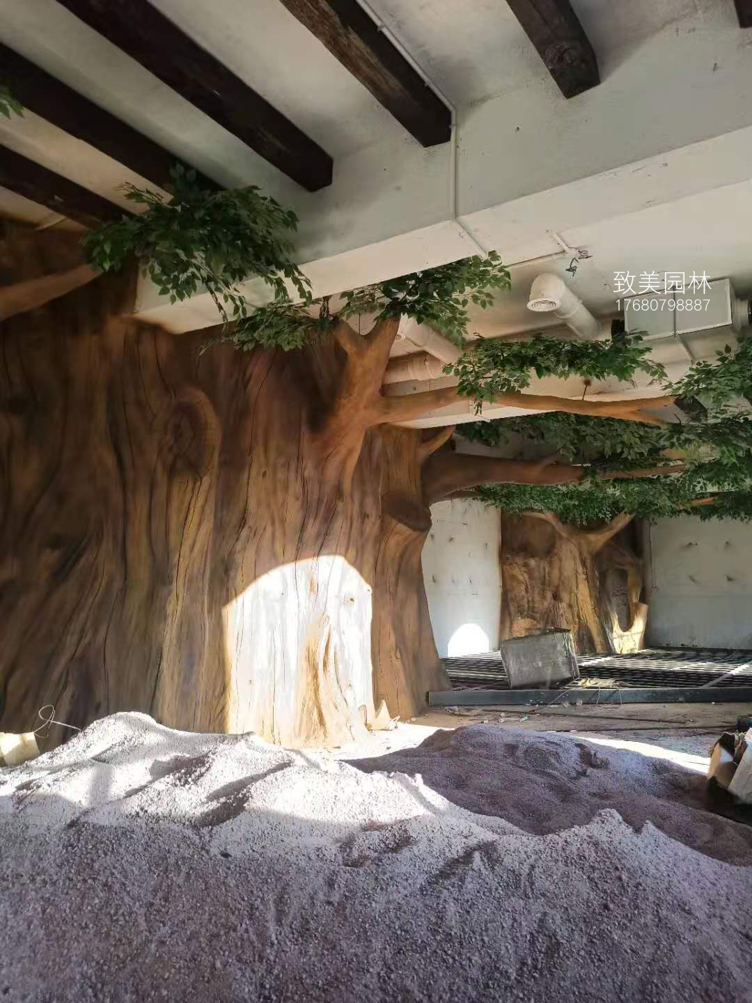 幼儿园水泥仿真树