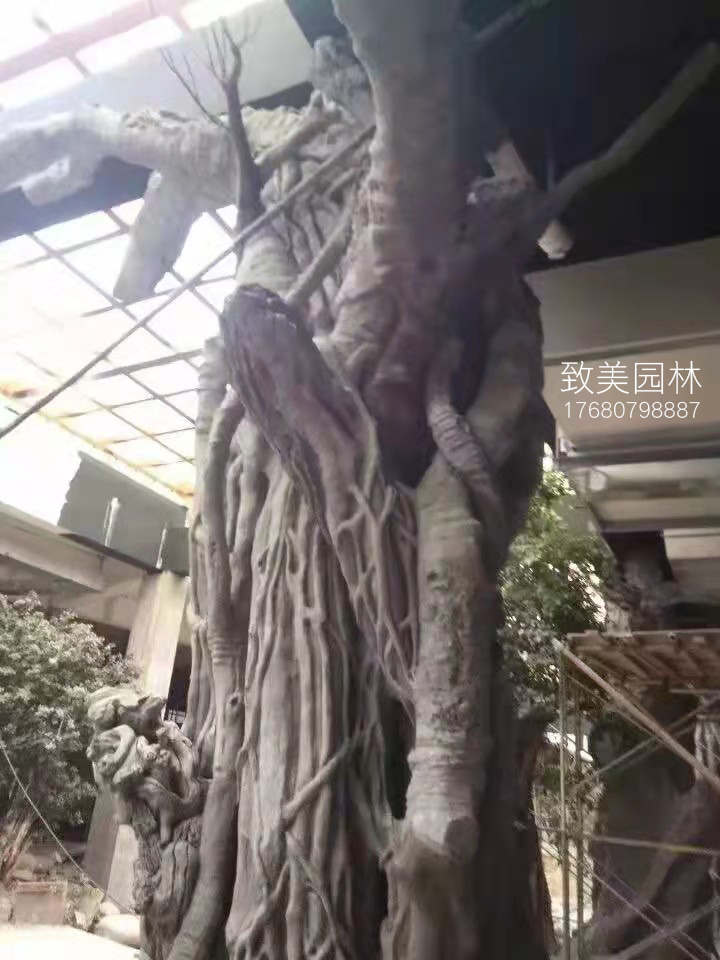 水泥仿真树老榕树树藤