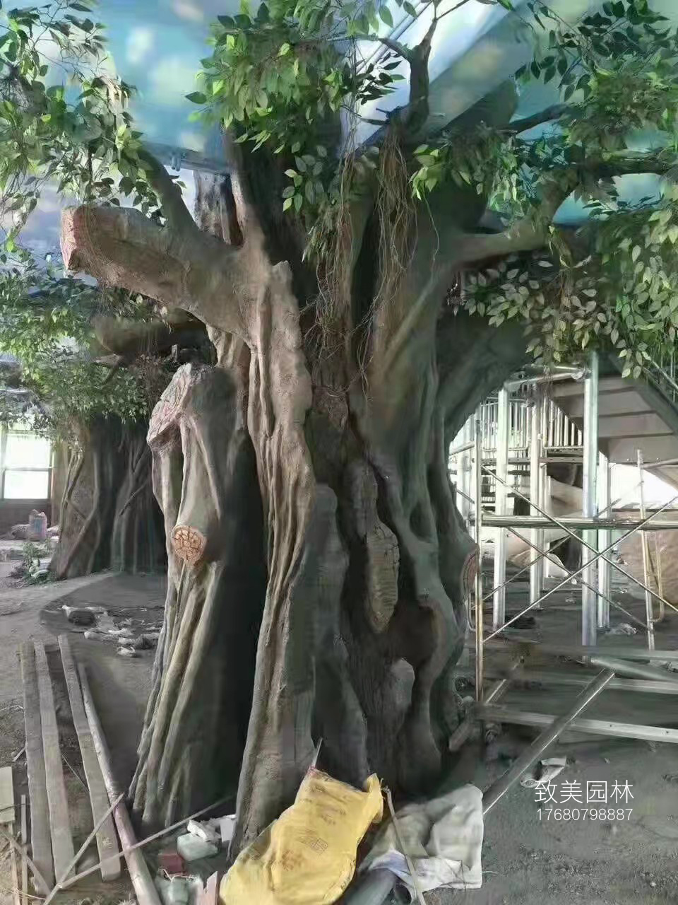 仿古大榕树水泥仿真树