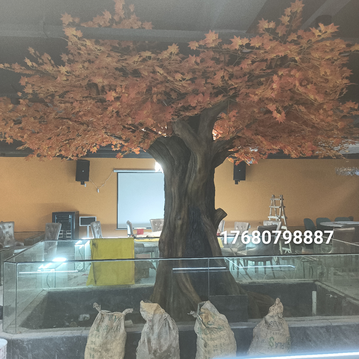 水泥仿真树红枫树