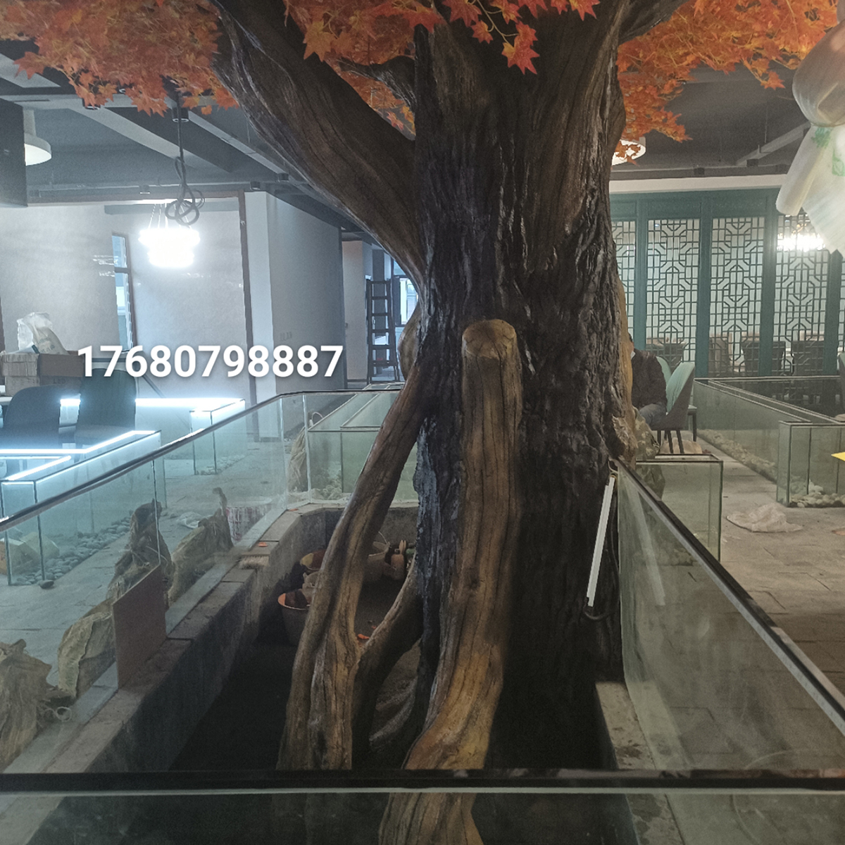 水泥仿真树红枫树2