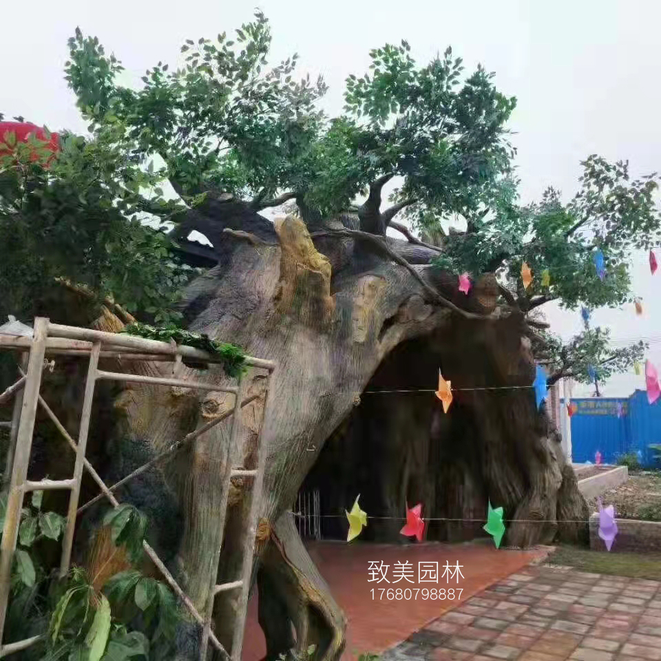 水泥仿真古树大门