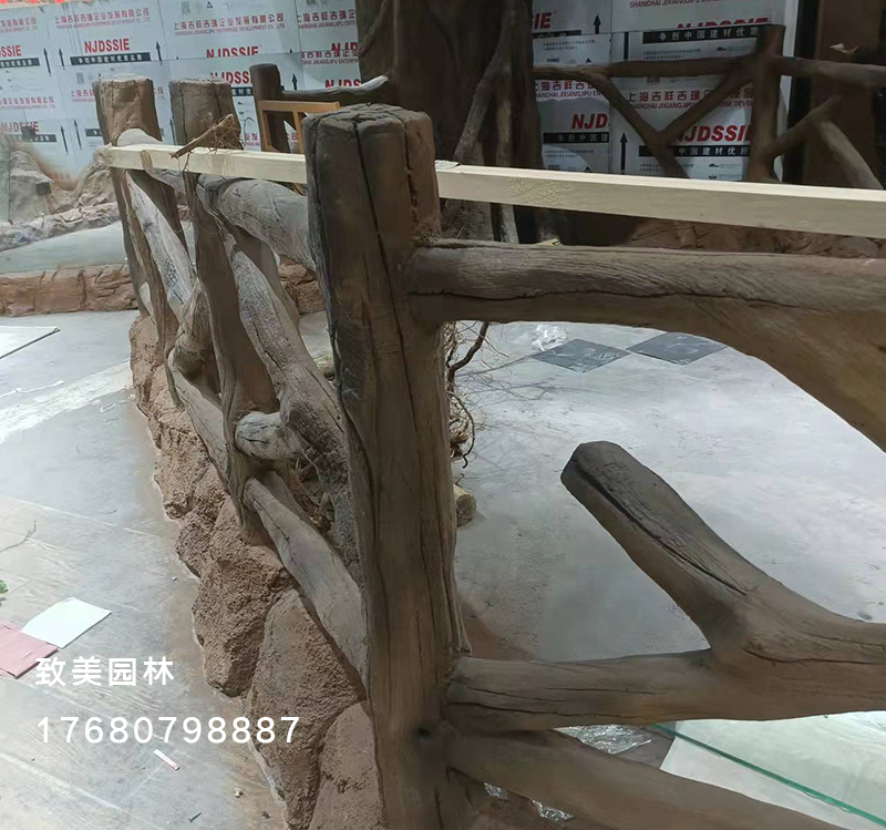 水泥仿木纹栏杆